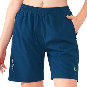 Northyard Women's 2XL Athletic Hiking Blue Gym Quick Dry Workout Shorts